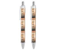 HLBSDM Penna a sfera retrattile con punta fine da 0,5 mm, resistente, con clip e scritta Healing Scriptures Bible Faith God Verses, ideale per l'uso quotidiano.