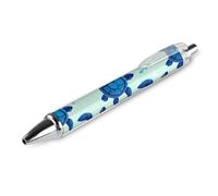 HLBSDM Penna a sfera retrattile di alta qualità con inchiostro ad asciugatura rapida, classica, con scritta Ocean Animal Turquoise Blue Sea Turtles (1 pezzo)