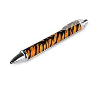 HLBSDM Penna a sfera retrattile di alta qualità con inchiostro ad asciugatura rapida, classica, con scrittura, stampa animalier a strisce di tigre, 1 pezzo