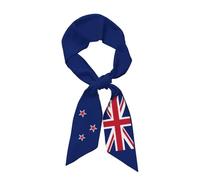 HLBSDM Sciarpa con le 4 bandiere nazionali della Nuova Zelanda per donna, sciarpa alla moda per il collo, elastico per capelli, nastro, fascia per capelli, foulard, accessori per borse.