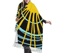 HLBSDM Sciarpa grande Wild And Free You Are My Sunshine con nappa oversize, morbida, spessa, calda, per autunno e inverno, da donna