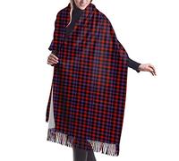 HLBSDM Sciarpa lunga da donna Clan Dalrymple Tartan Cashmere Feel Scialle Avvolgente Sciarpa calda invernale 77x27 pollici