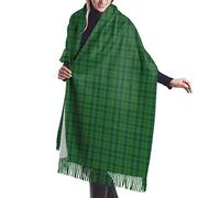 HLBSDM Sciarpa lunga da donna Clan Dalrymple Tartan Cashmere Feel Scialle Avvolgente Sciarpa calda invernale 77x27 pollici