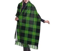 HLBSDM Sciarpa lunga da donna Clan Forsyth Tartan Cashmere Feel Scialle Sciarpa invernale calda 77x27 pollici
