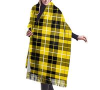HLBSDM Sciarpa lunga da donna Clan Galbraith Tartan Cashmere Feel Scialle Sciarpa invernale calda 77x27 pollici
