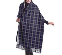 HLBSDM Sciarpa lunga da donna Graham Clan Tartan Cashmere Feel Scialle Sciarpa invernale calda 77x27 pollici