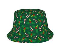 HLBSDM Simpatico Cappello a Secchiello con Motivo a Fiocchi di Neve Natalizi per Uomo e Donna, Ideale per Viaggi Estivi, Vacanze di Natale, Cappello da Sole per Esterni, Cappello da Pescatore.