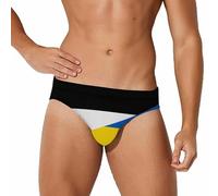 HLBSDM Slip da Bagno da Uomo con Bandiera di Palestina e Ucraina, Bikini a Vita Bassa, Intimo da Spiaggia.