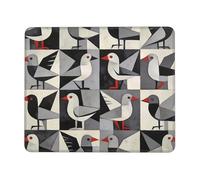 HLBSDM Tappetino per mouse da gioco Bird Gray con base in gomma antiscivolo per laptop e computer da ufficio, 8,3 x 10,3 pollici.