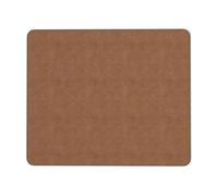 HLBSDM Tappetino per mouse in similpelle marrone le, morbido e bello, con bordo di bloccaggio in gomma, 7,9 x 9,5 pollici