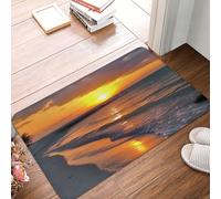 HLBSDM Zerbino d'ingresso Sunset at Honeymoon Island State Park, resistente e adatto a tutte le condizioni atmosferiche, per esterni e interni, assorbente, antiscivolo, a basso profilo, 24" x 16"