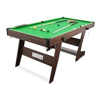 HLC Tavolo da biliardo pieghevole con accessori completi, tre colori, per la vostra famiglia e i vostri bambini. 183 x 91,5 x 79 cm, verde