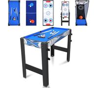 HLC Tavolo Multigioco,Giochi di Design Innovativo，Include Pallacanestro, Tiro con l'arco, Tavolo da Biliardo，Air Hockey, Tavolo da Ping Pong ecc. Tavolo Multi Gioco Grande (5 IN 1)