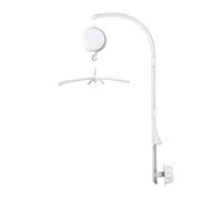 HLEEDUO Braccio mobile per culla da 71,1 cm, con motore mobile, braccio mobile per culla, con 3 modalità (rotazione e musica, solo rotazione, solo musica), controllo del volume