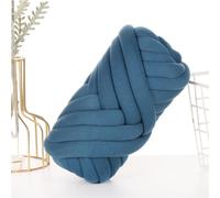 HLELU Filato Gigante Grigio Scuro, 250g/500gFilo Cotone Grosso Tubolare a Mano, Gomitolo di Filato Chunky Yarn per Borse, Coperte, Cestini, Nidi di Animali Domestici, Artigianato Fai-da-Te