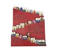 Hlennotor 1 Pezzo Regalo di Natale Calendario In Legno Ornamenti Decorazione Imposta il Conto Alla Rovescia Calendario di Arrivo In Legno