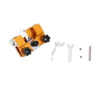 Hlennotor Set di Smerigliatrici A Catena A Funzionamento Manuale Morsetto A Catena per Motosega Portatile per Uso Domestico Smerigliatrice A Catena A Funzionamento Manuale con 1 Testa di Macinazione D