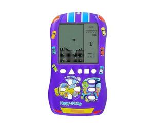 HLF Aspetto di Un'auto Sportiva Blocca la Console di Gioco 23 Giochi di Mattoncini 824 Modalità Velocità/Difficoltà Regolabile Gioco Retrò Anni '70/'80/'90 Regali per le Vacanze dei Bambini (Viola)