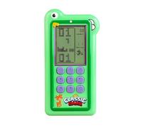 HLF Blocca la Console di Gioco Modalità di Gioco Doppia 23/26 Partita di Mattoni Alimentato da Batteria al Litio Ricaricabile/AA Giocattolo portatile Retrò Regali per Bambini/adolescenti (Green)