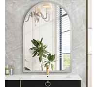 HLFMVWE Specchi ad arco per parete, 30 x 40 cm, specchio ad arco per bagno, per ingresso, soggiorno, vanità, camera da letto, caminetto, corridoi, decorazione per la casa, telaio in lega di alluminio