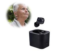 Hlfoaih Upgraded noise reduction equipment, 3.3g lightweight and portable, magnetic fast charging, one-button operation, easy to use, a good gift for parents(nero)