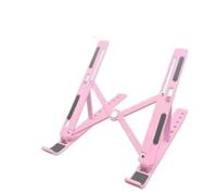 HLGDSWO Supporto for tablet pieghevole, supporto da tavolo portatile con angolo di visione regolabile(Pink)
