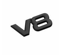 HLGFS Auto Emblem Adesivi per Land Rover Defender,3D Metallo Distintivo Sticker Badge Lettere Stemma Logo Decal Auto Carrozzeria Styling Accessori,V8Black2