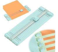 HLGKBY Cutter di Carta bidirezionale 4-in-1, Fase di Carta Portatile, taglierina di Carta con Linea Retta, Linea tratteggiata, Ondulato, Testa di Cutter di Piega, Strumento di Scrapbooking