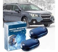 HLGKBY Dispositivo elettromagnetico per la rimozione della Neve per Auto, antigelo per Lo scioglimento rapido del Ghiaccio e Lo sbrinamento del Parabrezza, Portatile, Solare/Ricaricabile Tramite USB,
