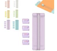 HLGKBY Terrimer per Tagliata di Carta, taglierina di Carta bidirezionale 4 in 1, diaffettista di Carta per diapositiva di Carta Portatile, taglierina di Carta per mestiere con Linea Retta,