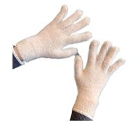 HLHLH Guanti caldi, guanti di peluche for donna, invernali a cinque dita, da esterno in tinta unita, simpatici scaldapolsi for, for guida e lavoro (rosa)(Khaki)