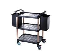 HLHLOP777 Carrello da cucina Servizio di consegna pasti multiuso for hotel Carrello for autista di pasti addensato Carrozza da pranzo a tre piani Carrozza con vasca carrello per la consegna del cibo