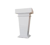 HLHLOP777 Leggio per Insegnanti Leggio in Legno for Chiesa, Scuola, Ufficio e podio for conferenze, Marrone/Bianco Pulpito Portatile(Bianco)