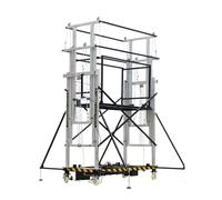 HLHLOP777 ponteggio elettrico Electric scaffolding lift mobile folding lifting platform piattaforma di ponteggio(6M)