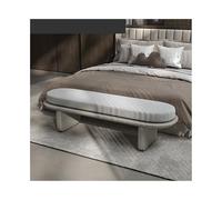 HLHLOP777 Pouf portaoggetti Sgabello da comodino minimalista italiano, for camera letto, morbido, for divano, scarpiera, guardaroba, panca lunga Panca per camera da letto(Light Gray)