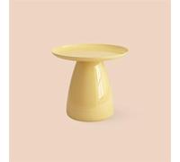 HLHLOP777 Tavolino a forma di C Tavolino Da Divano Dai Colori Vivaci, Comodino Rotondo In Camera Da Letto, Tavolino Da Caffè E Tavolino Nel Soggiorno In Plastica. Tavolini laterali(Yellow)