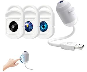 Hliloy Proiettore di luce notturna HD Smart Dynamic 5D, plug and play, proiettore HD Star con pellicole di proiezione, USB a 360°, proiettori Galaxy e luna, luce notturna per camera da letto, soffitto