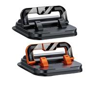 Hliloy Supporto per telefono da auto con rotazione di 360 gradi, adatto per navigatore in CA-r cruscotto, supporto per telefono con ventosa ultra forte con targa, funzionamento con una sola mano e