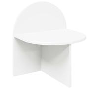 hliofuir Comodino bianco 40 x 35,5 x 45,5 cm in legno | Tavolino compatto per camera da letto: a scelta come montaggio a parete o autoportante con superficie facile da pulire.