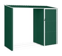 hliofuir Contenitore per legna da ardere da giardino, 245 x 98 x 159 cm | Scaffale combinato per legna da ardere e capanno, soluzione per il giardino per proteggere in ordine gli agenti atmosferici e
