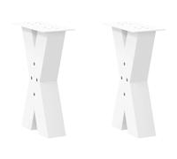 hliofuir Gambe per tavolino da caffè a forma di X, 2 pezzi, 28 x 43 cm, in | Elevata stabilità per tavolini da salotto grazie al design a X, i proteggi pavimenti regolabili compensano facilmente i