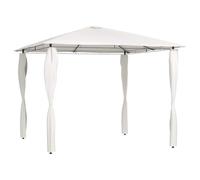 hliofuir Gazebo 3 x 3 m con copertura per pali in acciaio, tenda da | Ideale per giardino, terrazza e feste di compleanno: offre un piacevole spazio all'ombra grazie alla robusta struttura in