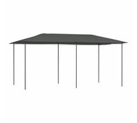 hliofuir Gazebo da giardino, 2,98 x 5,3 m, colore antracite, in acciaio e | Robusta copertura da giardino per feste all'aperto, fornisce ombra sulla terrazza e protegge durante le grigliate.