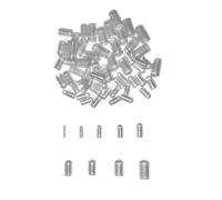 HLIWS 180 Pezzi 10 Taglie Tappi Terminali in Gomma, Rotondi Tappi in Gomma PVC, Copertura del Beccuccio Della, Per Viti Tubi Tondi (Trasparente)