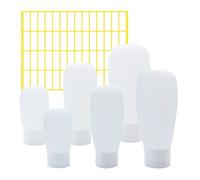 HLIWS 6 Pezzi Contenitori Cosmetici Riutilizzabili,per viaggi e campeggio | Silicone, 30ml + 60ml + 100ml, flacone opaco, a prova di perdite, adatto per shampoo, detergenti per il viso e bagnoschiuma
