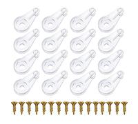 HLIWS 80 Pcs Plastica con oro Viti Kit Fermi Clip di fissaggio,Vetro Clip per Pannelli,Morsetto di Vetro per il Fissaggio di Ante di Armadi in Vetro