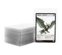 HLIWS Chiaro Toploaders-chiaro membrana morbida maniche di carta, maniche di carta di gioco, proteggere Top Loader maniches di cartas, per la maggior parte delle carte (12,4 * 8,3cm-Semi-duro)