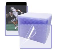 HLIWS Clear Toploaders-44pcs 76 * 102 mm Clear Hard Card Sleeves, maniche di carta di gioco, proteggere Top Loader maniche di carte, per la maggior parte delle carte (blu)