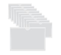HLIWS Tasche autoadesive per carte di credito-10 Pezzi Trasparente Autoadesivo Supporto,portacarte plastica,per Auto,Distintivi,Parabrezza(Dimensione interna:9 * 14cm)