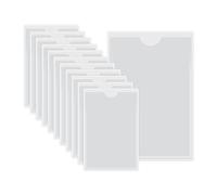 HLIWS Tasche autoadesive per carte di credito-12 Pezzi Trasparente Autoadesivo Supporto,portacarte plastica,per Auto,Distintivi,Parabrezza(Dimensione interna:7 * 11cm)